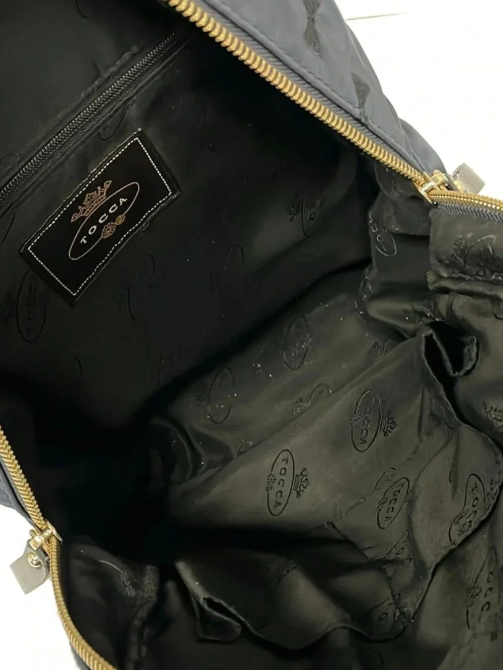 TOCCA Dark Navy Black Nylon Backpack